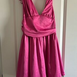 Vibrant Pink Sleeveless Dress